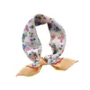 Nuevo Pañuelo Cuadrado Pequeño de Algodón y Lino Floral para Mujer, Artístico, Fresco, Estilo Pastoral Diadema Decorativa, Pañuelo para la Cabeza, Pañuelo para el Cuello, Pañuelo de Seda