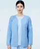 Suéter Médico e de Enfermagem Uniforme de Enfermeira Manga Longa Cardigã Grosso Roupa Externa Salão de Beleza Roupa de Trabalho Macio Amigo da Pele Quente e Confortável