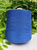 Jinqi Lana Quemada Algodón Mercerizado Gasa Algodón de Fibra Larga 60s/2 Azul Pluma Sin Pelo Gasa de Algodón