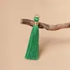 Pingente Decorativo com Franja de Borla de Fio Dourado Feito à Mão DIY, Decoração de Fita para Sachê Hanfu, Borlas Multicor