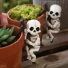 Set de Dos Colgantes para Maceta de Flor de Calavera de Halloween Transfronterizos Decoración de Taza para Maceta Colgante de Jardín Artesanía de Resina Ahora