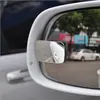 Espejo HD de cristal sin marco redondo pequeño para coche, espejo auxiliar de marcha atrás para punto ciego, reflector de coche, par de espejos gran angular