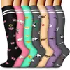 7 pares de calcetines de compresión deportivos de traje multiestilo 7 pares de calcetines de compresión de traje fabricantes venta al por mayor disponibles calcetines de compresión para hombres y mujeres