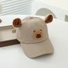 Gorra de béisbol para niños, nueva, venta al por mayor, comercio exterior, gorra de hip-hop con orejas de oso de dibujos animados, gorra de protección solar de verano
