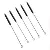 En Stock Cepillo para Pajitas de Acero Inoxidable 304 Cerdas de Nylon Cepillo Limpiador de Tubos de Ensayo Cepillo de Goma Blanca para Tubos