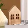 Artesanía de Madera para Escritorio Adornos Hogar Cabaña Sala de Estar Nórdica Decorativos Productos de Madera Estilo Ins Adornos de Madera