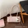 Bolso de Hombro de Moda y Sencillo Estilo Ins, Nuevo Modelo Transfronterizo, Bolso de Axila para Mujer, Bolso de Mano Moderno y Único, Bolso Baguette