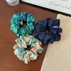 Goma para el pelo scrunchie con estampado de lunares finos estilo francés Elegante Goma para el pelo Versátil Banda elástica para moño recogido Banda elástica para coleta Cuerda para el pelo