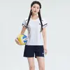 Traje de Uniforme de Voleibol para Hombres y Mujeres, Ropa Deportiva de Voleibol de Manga Corta, Uniforme Profesional Transpirable de Secado Rápido para Equipo de Partido de Voleibol con Estampado y Número