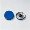 Botones de presión metálicos de colores con acabado de pintura en aerosol plano para chaquetas, cortavientos y chaquetas de plumas, Botones decorativos con paneles de aleación de zinc