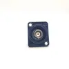 Adaptador BNC hembra tipo panel negro paso directo tipo panel aleación de zinc niquelado negro Niquelado negro