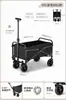 Carrito de camping para exteriores, carrito móvil plegable especial para puestos de mercado nocturno, carretilla de mano portátil grande multifuncional