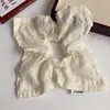Estilo Igual al de Celebridad de Internet Anillo para el Cabello de Encaje Intestino Grueso Anillo Cuadrado para el Cabello Cuerda de Bola para el Cabello para Mujer Alta Elasticidad Elegantes Accesorios para el Cabello de Mujer