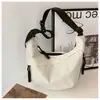 Bolsa de Ombro Grande Capacidade para o Dia a Dia Moda Textura de Alta Qualidade Bolsa Transversal Simples Casual Bolsa Tote Bolsa Feminina Estilo Workwear
