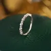 Anel de Diamante Ultra Fino em Prata S925 para Mulheres, Anel Fechado Banhado a Ouro K de Luxo Leve Japonês, Modelo Mais Vendido sob a Figueira