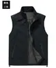 Nuevo chaleco softshell exterior transfronterizo para hombre, multibolsillos, corte holgado, adecuado para personas jóvenes y de mediana edad, chaleco chaqueta casual de trabajo