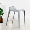 Silla de Comedor Moderna Creativa Silla de Plástico Simple Silla de Recepción Taburete Doméstico Silla de Descanso de Restaurante