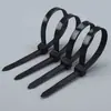 Bridas de Nylon Autocierre del Fabricante, 100 Piezas, Estándar Nacional, Negro y Blanco, Tipo Hebilla, para Apretar Cables
