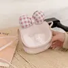 Bolsa de Ombro Infantil Fofa de Desenho Animado, Bolsa Transversal para Meninas, Bolsa Pequena Estilo Coreano Feminina com Laço, Design Versátil e Moderno