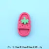 Chinelos com Padrão Criativo Popular Acessórios de Resina DIY Chaveiro de Cola de Creme Sapato com Furo Caixa de Papelaria Decoração de Pingente