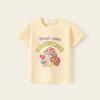 Roupa infantil feminina algodão puro estilo ocidental moda infantil camiseta manga curta tesouro masculino cor sólida série desenho animado combina com tudo moda coreana camiseta