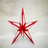 Suprimentos Decorativos para Celebração de Aniversário, Layout de Cena para Shopping Center, Peça Estrela de PVC Estereoscópica, Estrela de Cinco Pontas Recortada a Laser