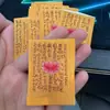 Regong Nepal Xizang Thangka Pintado à Mão Puro Pingente da Escritura do Lótus Sutra do Coração 4 x 5 Cartão Central
