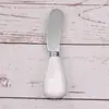 Cuchillo de mantequilla de acero inoxidable con mango de roble, cuchillo para queso, espátula para mermelada, cuchillo para queso doméstico, mango de cerámica, para mantequilla