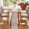 Camino de mesa tejido de encaje estilo campo francés transfronterizo calado decoración de mesa de comedor mantel mesa de café tira larga Amazon simple