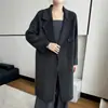 Abrigo de Lana de Doble Cara de Longitud Media para Otoño e Invierno Nuevo Estilo para Mujer Abrigo de Lana de Alta Gama Adelgazante Chaqueta Blazer de Lana para Mujer Color Avena