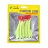 Isca Luya t-cauda soft bait micro-lead hook set long-cast soft insect T-tailed fake bait perch Peixe mandarim cauda levantada