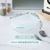 Lonchera de vidrio de gran capacidad, adecuada para trabajadores de oficina, apta para microondas, con tapa, y un juego que incluye un recipiente hermético para alimentos apto para refrigerador para mantener los alimentos frescos
