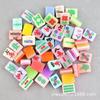 Acessórios de resina para Mahjong, cola creme, bolsa de material para capinha de celular, espetos de churrasco de simulação DIY, comida de brincar, ornamentos para casa de boneca