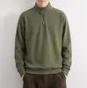Camiseta Sudadera con Media Cremallera para Hombre, Transpirable, Absorbente de Sudor, Mezcla de Lyocell, Nueva Textura Otoño/Invierno 2026, Manga Larga