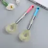 Cepillo para Ollas de Lana de Acero de Mango Largo de Colores, Cepillo para Ollas de Dos Colores Desmontable, Cepillo para Ollas de Mango Largo Descontaminante, Cepillo para Ollas de Bambú, Cepillo para Ollas de Palma de Coco