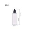 Botella de gotas para los ojos de PE de 10 ml, subbotella de gotas para los ojos, botella puntiaguda de plástico translúcido, botella exprimible con pigmento de tinta.