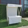 Andamio de actividad de madera para puesto de mercado puesto de noche carrito de exhibición de tela estante plegable para exteriores estante de exhibición de bocadillos
