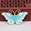 Acessórios de Joalheria DIY Esmalte Imitação Jade Azul Queimado Fênix Borboleta 50*28mm Cor Esmalte Material para Colar B3112