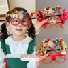 Nuevas Gafas Lindas de Reno Navideño para Niños con Montura de Alce Navideño para Vestir la Atmósfera de Santa Claus