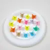 Mini grampo de cabelo pequeno infantil acessórios de cabelo de plástico com glitter presilha de cabelo fofa de gelatina para cabelo de bebê trançado grampo de cabelo quebrado presilha de cabelo