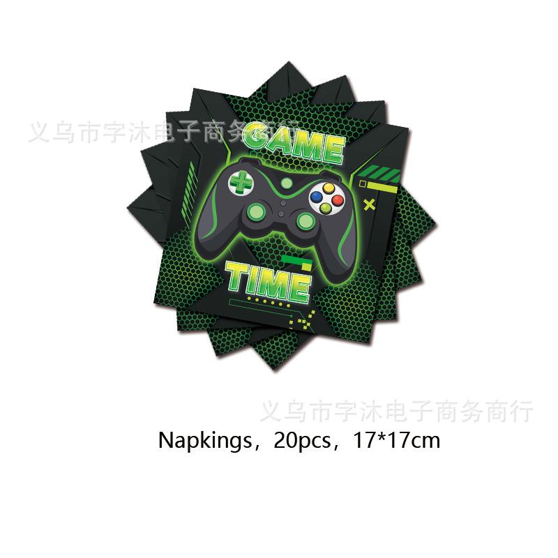 游戏手柄-绿-纸巾