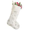 Decoraciones navideñas Calcetines navideños Cuentas Copo de nieve Peluche Calcetines navideños Bolsa de dulces Colgante navideño Bolsa de regalo