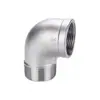 Cotovelo de Aço Inoxidável Fundido de Precisão 201/304 com Rosca Interna e Externa Ângulo Reto 90 Graus Adaptador de Dente de Rosca Cotovelo Direto com Rosca Externa