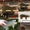 Decoração de Porta de Urso Marrom para Porta de Entrada Nova de Fronteira Moldura de Porta de Casa Urso Marrom de Madeira Urso Preto Enfeites para Moldura de Porta Marrom Preto Nenhum
