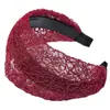 Diadema de Encaje Ultrancha para Cubrir Cabello Gris y Mechones Sueltos, Accesorio para el Cabello Antideslizante con Dientes para Lavarse la Cara y Peinar el Flequillo para Mujeres