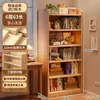 Estantería de esquina de madera maciza, estante de almacenamiento de pie, armario estrecho de madera de pino, armario de almacenamiento para niños para uso doméstico, estantería simple para la sala de estar