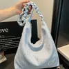 Bolso cruzado de hombro plisado con estampado de estrellas estilo coreano, nuevo, para mujer, gran capacidad, versátil, moderno, simple, ligero y a la moda.