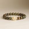 Pulsera de Sándalo Verde Natural de 8 mm para Mujer, Linda, Bodhi, Carbón, Garra de Gato, Gato, Estilo Fresco, Estilo Elegante, Cuerda de Mano