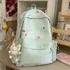 Mochila escolar de estilo japonés, caricatura linda y de personalidad relajada, alto valor estético, moderna y elegante, bolsa de doble hombro de gran capacidad