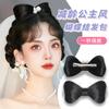 Bow Wig Fluffy Ball Hair Clip Mulheres Costas da Cabeça Hair Clip Headdress Hair Clip One-piece Duckbill Clip